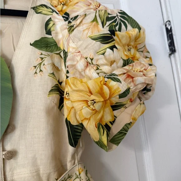 FARM Rio Garden Cascade Sand Mini dress - Picture 3 of 4